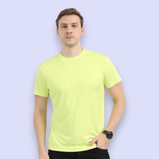 Reebok Round Neck T-Shirt - 100% Polyster-Siemens Green