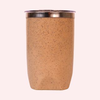 Sunset Eco: Bamboo Fiber Eco Friendly Mug With Stainless Steel Inside- Natural Brown