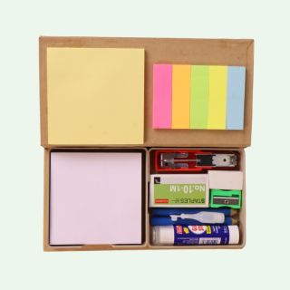  Eco Stationary Set With Memo Pads- Natural Brown