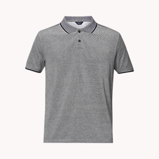 Jack&Jones Viktor Polo T-Shirt- Grey Melange with Black