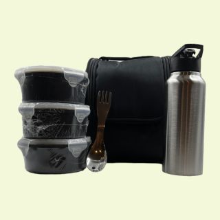 Pik-Kit All In One Lunch Box- Black