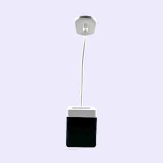 PowerGlow Table Lamp With USB Hub, Tumbler And Logo Highlight- Black