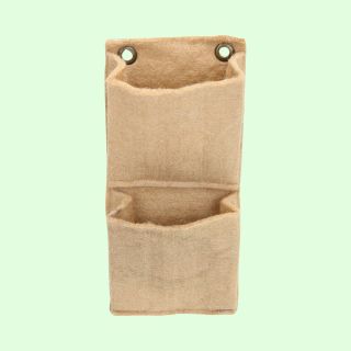 The Double Pocket Vertical Package- Natural Brown