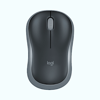 Logitech M185 Wireless Mouse-Black