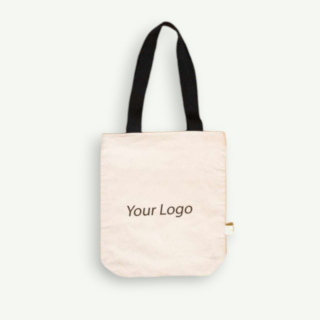 Alpine Cotton Tote Bag with Zipper