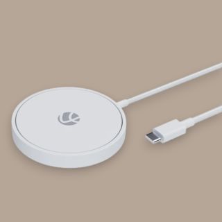 Lapcare Sticky magnetic 15W Wireless Charger- White