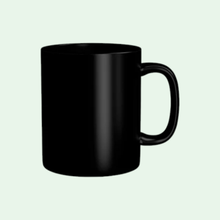 Ceramic Mug- Black- 350ML