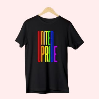 Pima United Pride Round Neck T-Shirt - Black