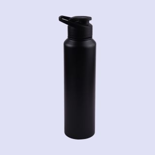 Omega Stainless Steel Bottle- Black- 1000Ml