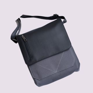 Voyage Sling Bag- Black with Grey