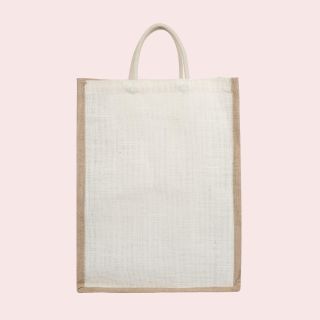 Jute Bag (L-16inchxW-12inch)-Beige