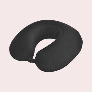 Palo Memory Foam Travel Neck Pillow- Black