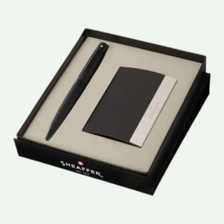 Sheaffer Gift Set 300 Ballpoint Pen with Business Card Holder