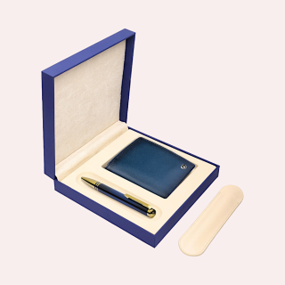Lapis Bard Torque Navy Gift Set- Navy Blue
