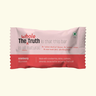 The Whole Truth Cranberry Protein Bar-52g