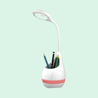 T2 Desklamp with Pen Stand & Speaker- White